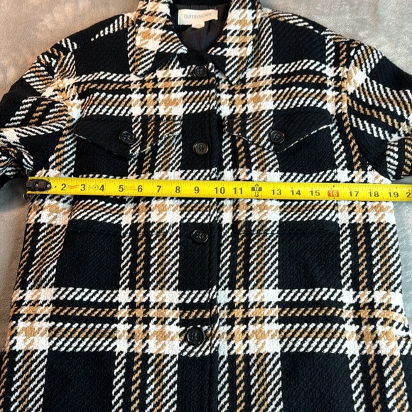 🎯Outerknown Cloud Weave Shirt Jacket Salt Cabin Plaid Size XS - Picture 13 of 16